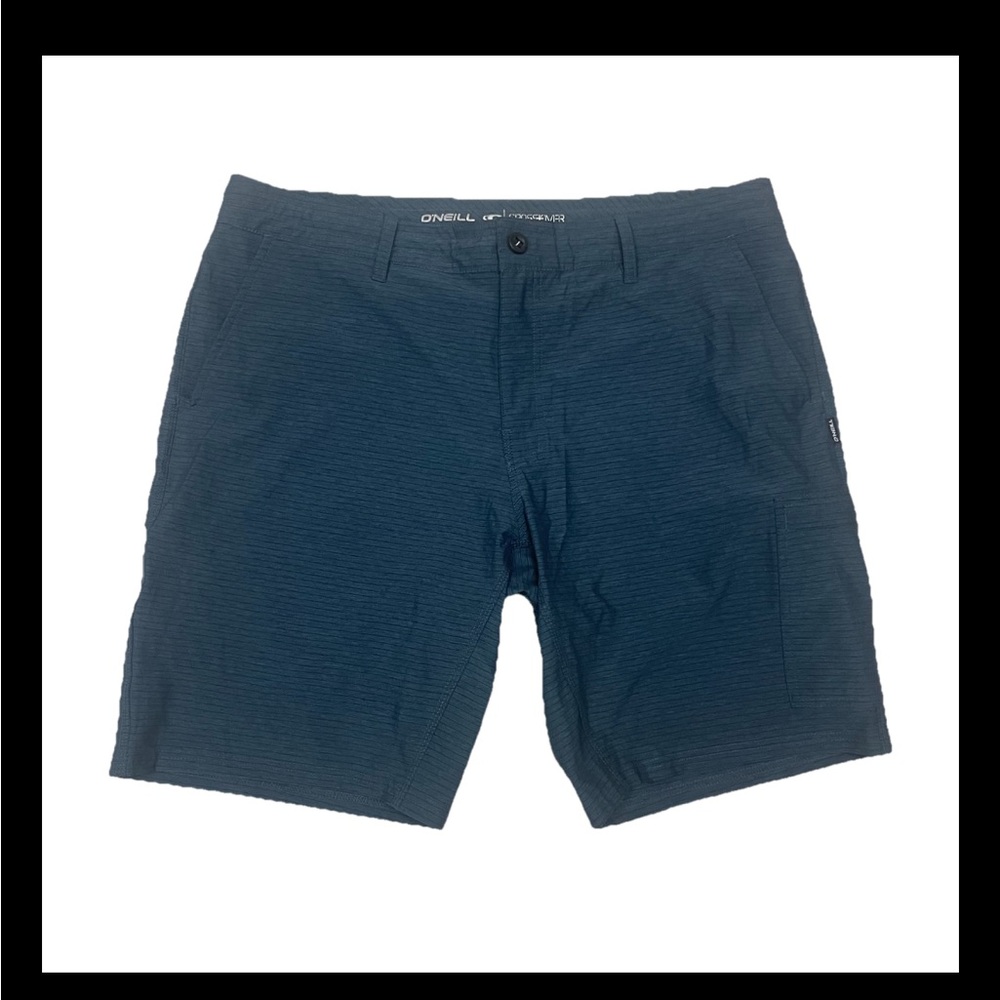 O'Neill Shorts Crossover Hybrid Blue Subtle Stripe Performance Size 38